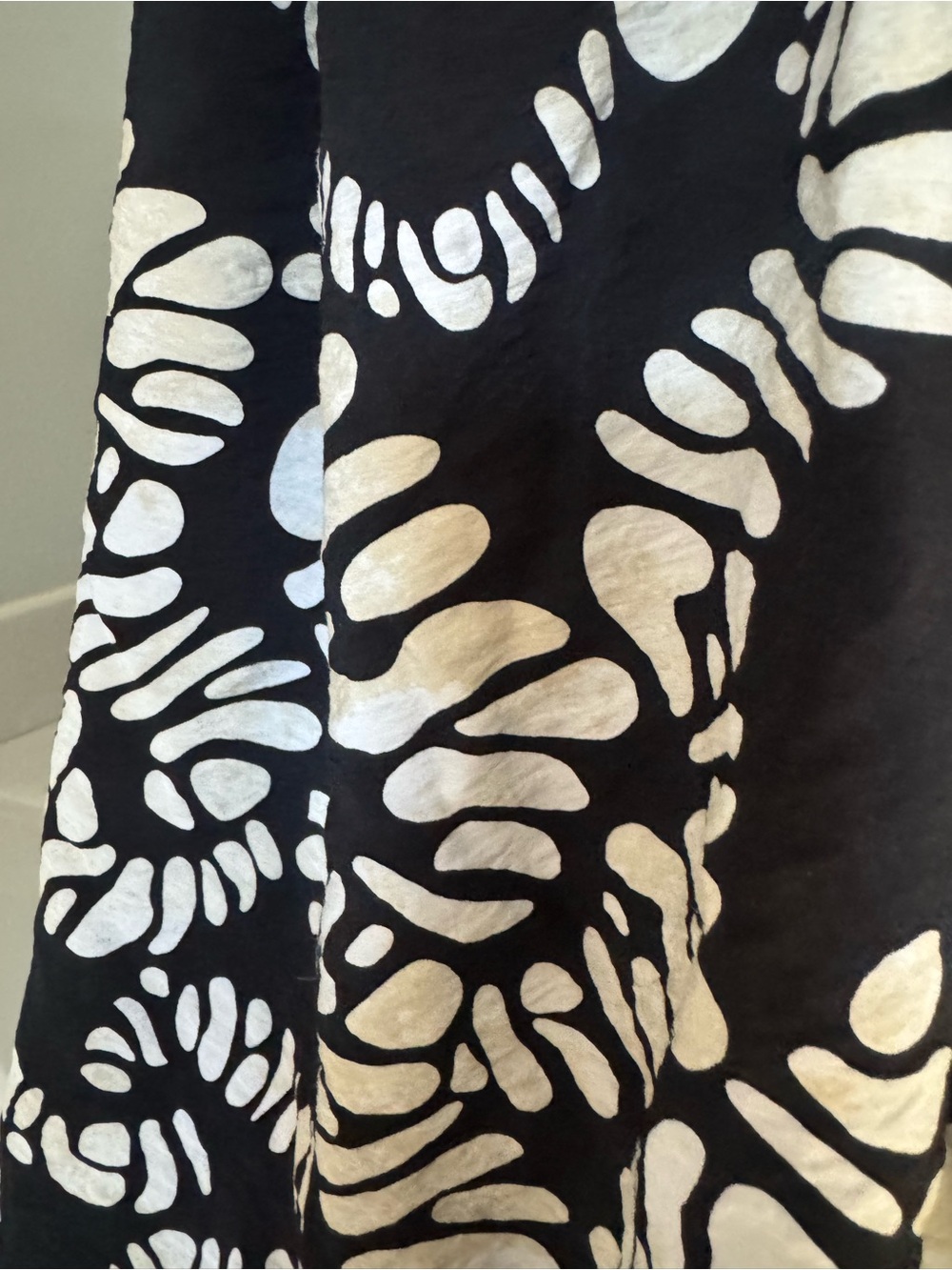 Nine West Black and White Floral Print Midi Dress - Picture 8 of 12